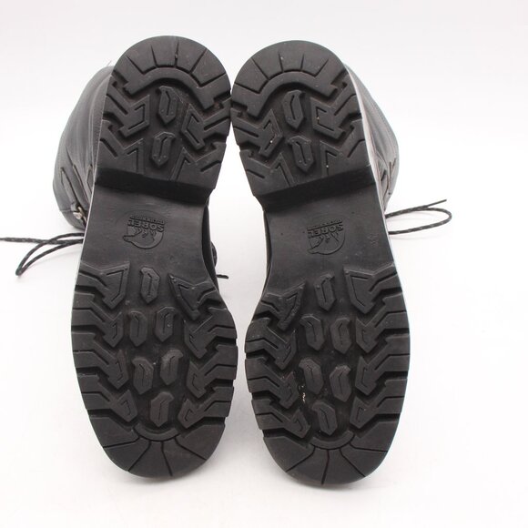 Sorel Salerno Women's Size 7 M Black Leather Mid Calf Boot Winter Snow Lace Up - Picture 7 of 11